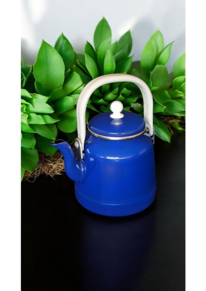 Demlik Suluk Çoban Çaydanlık 1.5 Litre Kırmızı Vintage Nostalji Çinko