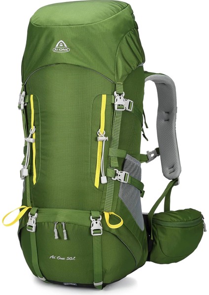 Outdoor Kamp ve Yürüyüş Sırt Çantası (50 Litre) Yeşil 8197