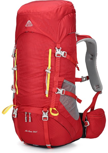 Outdoor Kamp ve Yürüyüş Sırt Çantası (50 Litre) Kırmızı 8197