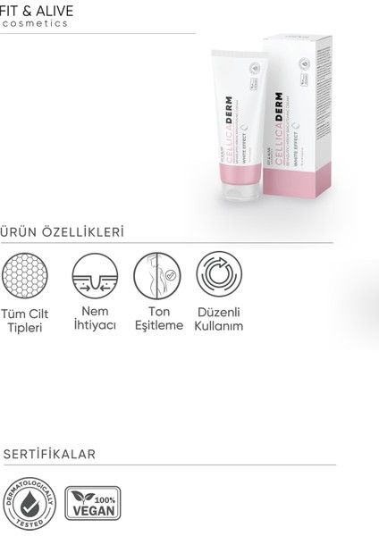 Cellicaderm Beyazlatıcı Krem