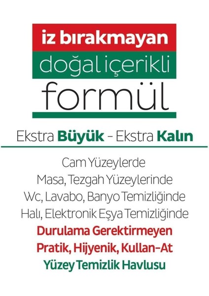 Easy Clean Yüzey Temizlik Havlusu 100'LÜ 3 Adet indirimleri