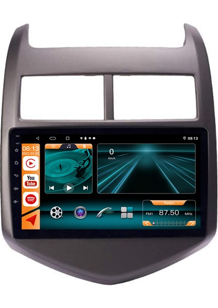 Chevrolet Aveo 2011-2013 Multimedya Navigasyon Usb Kamera Carplayer 4 Ram