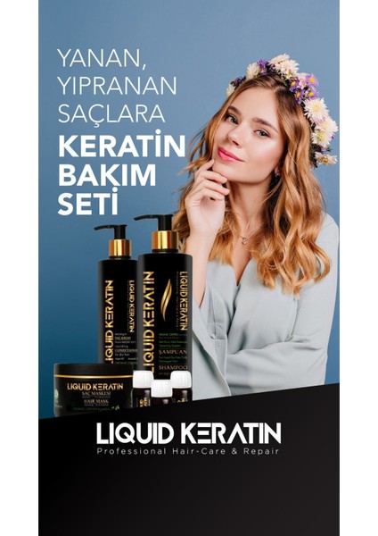 Yıpranan Saçlara Keratin Bakım - Onarıcı Full Set