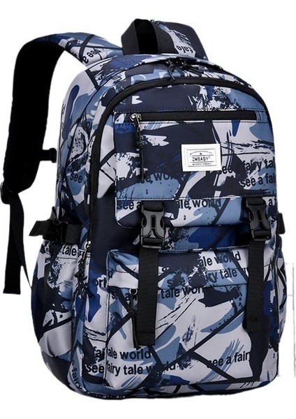 Yeni Susam Bebek Ilköğretim Okul Çantası Erkek 1-3-6 Sınıf Kamuflaj Okul Çantası (Yurt Dışından)