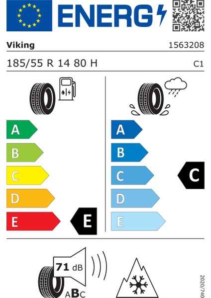 185/55 R14 80H Fourtech Oto Dört Mevsim ( Üretim Yılı:2023 )