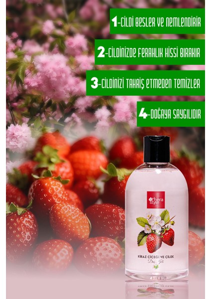 Therastyle Kiraz Çiçeği ve Çilek Arındırıcı Duş Jeli modelleri