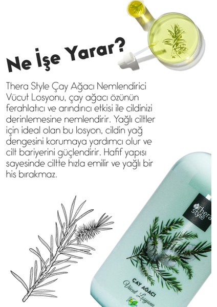 Therastyle Çay Ağacı Nemlendirici Vücut & El Losyonu modelleri