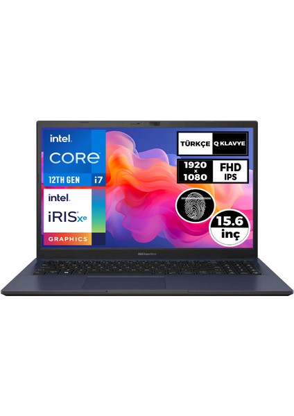 Expertbook B1 I7-1255U 16GB 1tb SSD 15.6" Fhd Freedos Taşınabilir Bilgisayar B1502CBA-I78512B0D 004