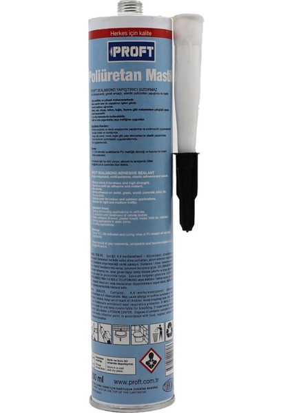 Poliüretan Mastik 280 ml (PR500) Gri