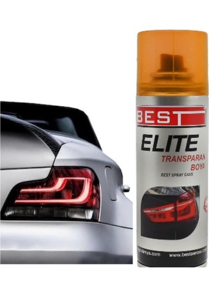 Elite Transparan Far Boyası Turuncu 200 ml UV Koruma fırsatları