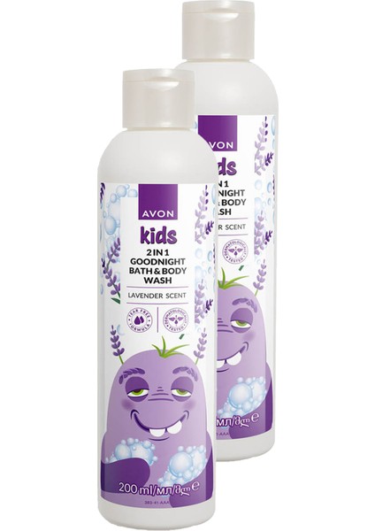 Kids Arada Çocuklar İçin Lavanta Kokulu Banyo ve Vücut Yıkama 200 ml x 2 adet