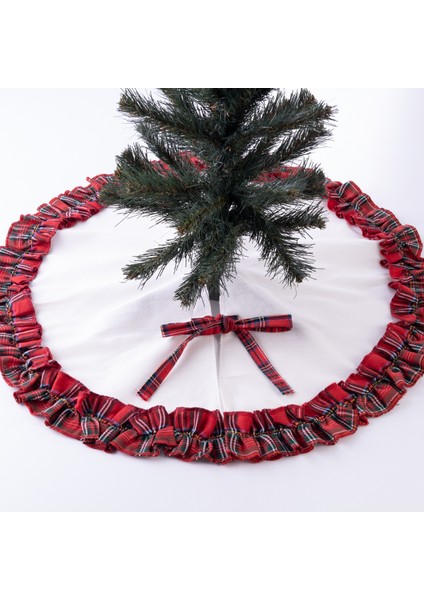Ekose Yılbaşı Çam Ağacı Örtüsü 90 cm