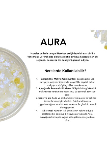 - Jel Formlu Parlak Glitter - Aura ~10 gr