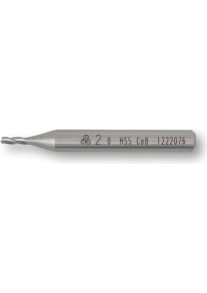 Mte Hsse Parmak Freze Kısa DIN844 2 mm 276180200