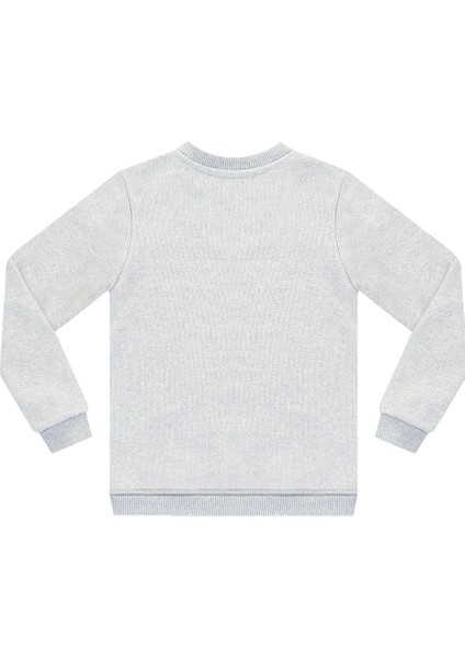 Rawr Dino Erkek Çocuk Gri Melanj Sweatshirt fırsatları