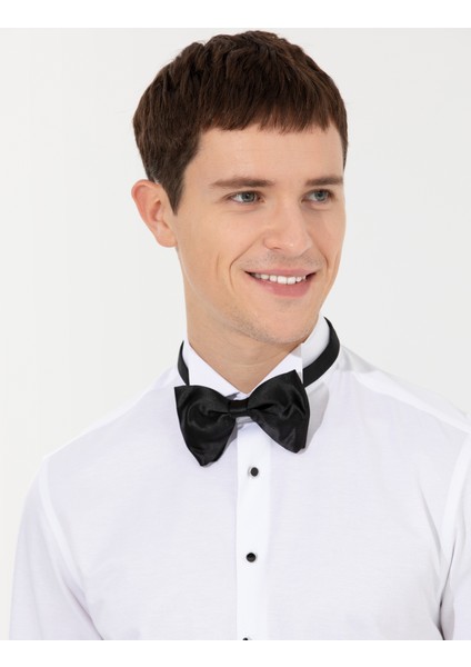 Erkek Beyaz Slim Fit Smokin Gömlek 50251065-VR013