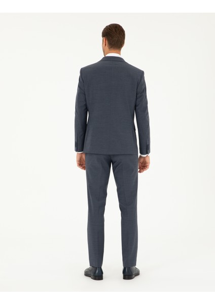 Erkek Koyu Mavi Slim Fit Takım Elbise 50269246-VR032