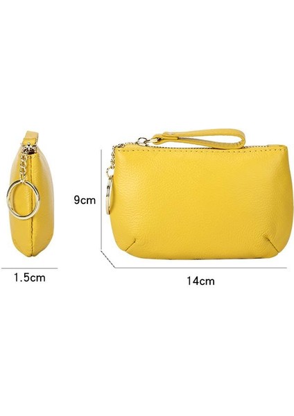 Cüzdan Kart Tutucu Yüksek Kaliteli Birinci Katman Sığır Derisi Malzemesi Düz Renk Stili, Kahverengi (Yurt Dışından) modelleri