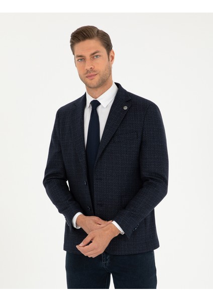 Erkek Lacivert Slim Fit Ceket 50291954-VR033