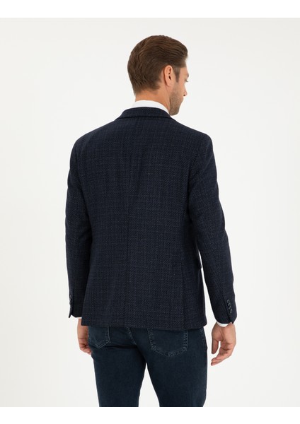 Erkek Lacivert Slim Fit Ceket 50291954-VR033 indirimleri
