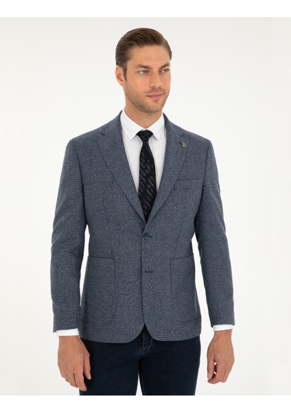 Erkek Lacivert Slim Fit Ceket 50291937-VR033 modelleri