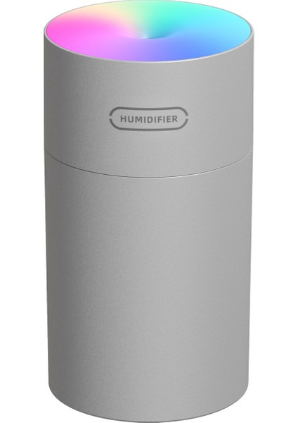 Buharlı Nemlendirici Ev ve Ofis Kullanımı Içın Büyük Kapasiteli 270ML Tek Püskürtme Nozulu USB ile Çalışan Model , Gri (Yurt Dışından)