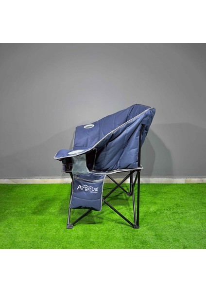 Argeus Nevgrande Comfort Katlanabilir Kamp Sandalyesi Lacivert