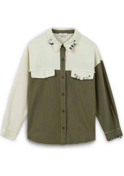 Colorblock Non Denim Gömlek modelleri