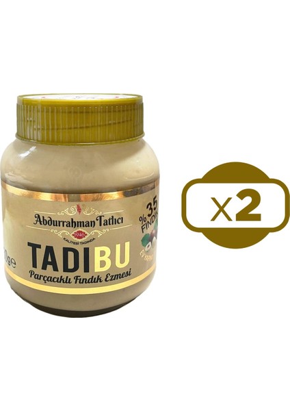 Abdurrahman Tatlıcı Tadıbu Parçacıklı Fındık Ezmesi 330 gr 2 Li