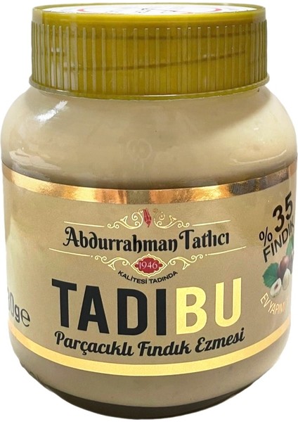 Abdurrahman Tatlıcı Tadıbu Parçacıklı Fındık Ezmesi 330 gr 2 Li