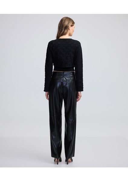 Metal Düğmeli Dokulu Triko indirimleri