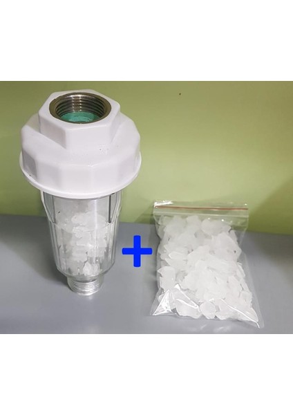 Kireç Önleyici Filtre Hediyeli Giriş Metal Bağlantılı 1 Adet Yedek Kireç Filtresi Su Arıtma