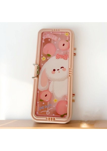 Yeni Karikatür Kırtasiye Kutusu Öğrenci Kalem Kutusu Çift Katmanlı Büyük Kapasiteli Öğrenme Depolama Özel Yaratıcı Basit Kalem Kutusu (Yurt Dışından)