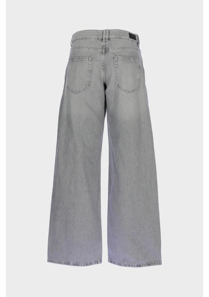 Weslie Gri Normal Bel Wideleg Patı Fermuarlı Jean Pantolon C 4530-209 fiyatları