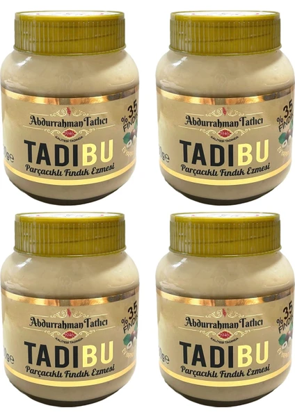 Abdurrahman Tatlıcı Tadıbu Parçacıklı Fındık Ezmesi 330 gr x 4 Adet