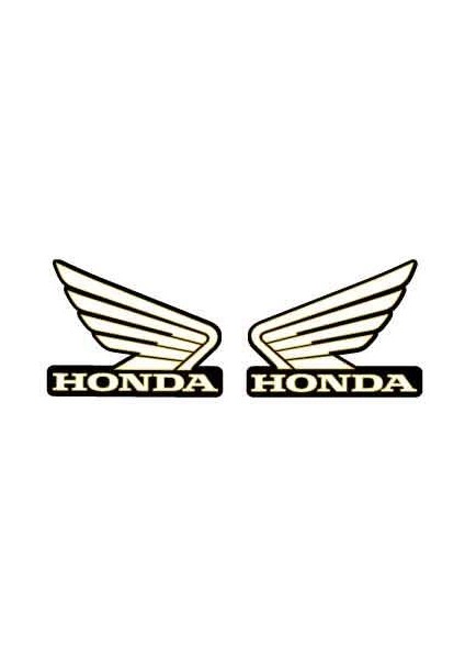 Honda Kanat Logo Orijinal Sticker Tasarım Baskılı Etiket Modeli