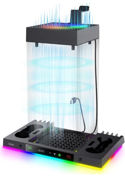 Xbox Series x Uyumlu Şarjlı Fanlı Rgb Li Dikey Stand Ipega PG-XBX024S