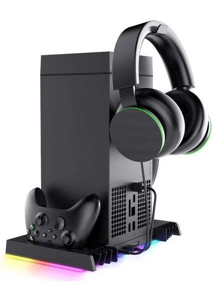 Xbox Series x Uyumlu Şarjlı Fanlı Rgb Li Dikey Stand Ipega PG-XBX024S