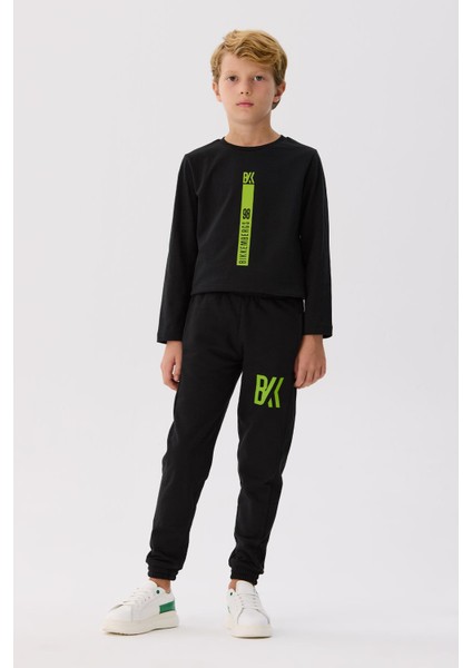Bg Store Erkek Çocuk Siyah Eşofman Altı