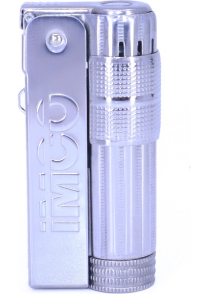 Orijinal Avusturya Üretimi Paslanmaz Çelik Benzinli Muhtar Çakmak - Gümüş Rengi