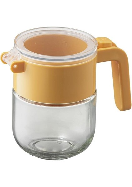 Prachic Turuncu Kaşıklı Cam Baharatlık