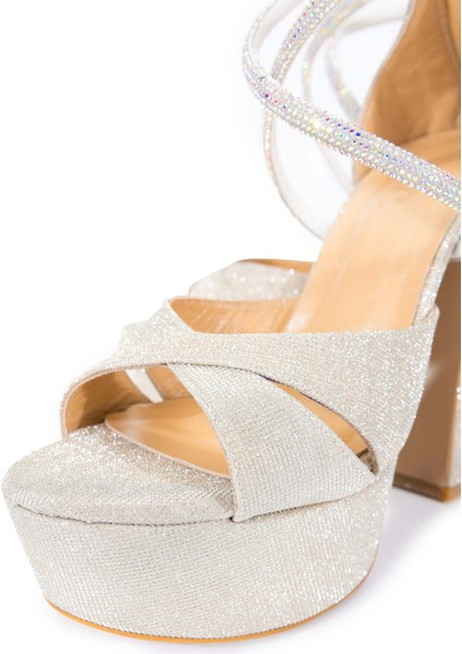 Kadın Deri Altın Topuklu Ayakkabı 1065 223-551 Bn Ayk SK24-25 Altın Glttr modelleri