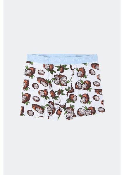 Erkek 6'lı Desenli Renkli Pamuklu Premium Paket Boxer