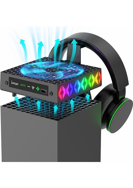 Xbox Series x Uyumlu Üst Fan Soğutucu Rgb Ipega PG-XBX026S