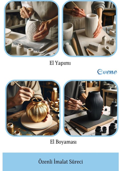 Vazo Küçük Vazo Masa Üstü Vazo Ev Dekorasyon Vazo Model 2