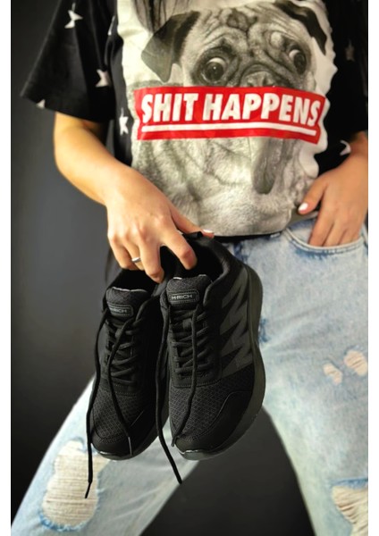 Bağcıklı Rahat Siyay Yazlık Kadın Spor Ayakkabı - Rich003 fırsatları