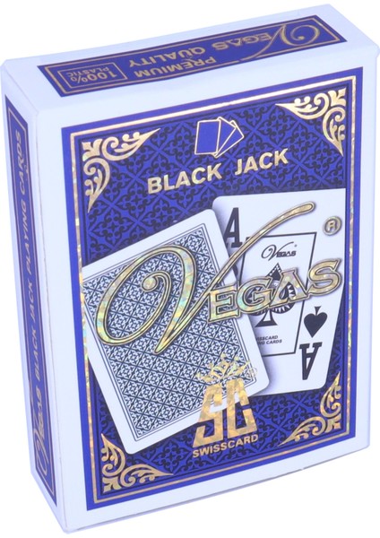 Iskambil Blackjack Poker Oyun Kartı - Mavi