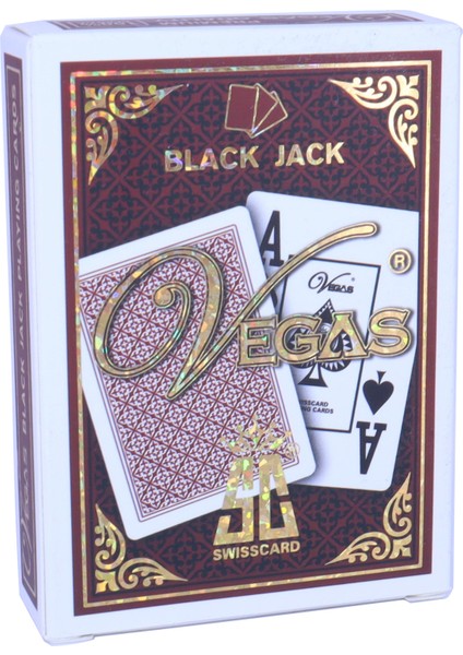 Iskambil Blackjack Poker Oyun Kartı - Kırmızı