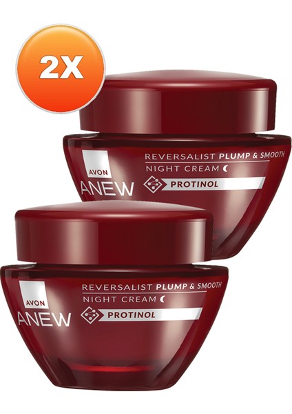 Anew Reversalist Plump & Smooth Gece Kremi İkili Set 50 ml