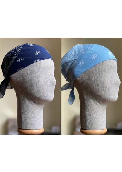 2 Adet %100 Pamuklu Desenli Bandana Klasik Desen Desen Bandana Etnik Desen Bandana